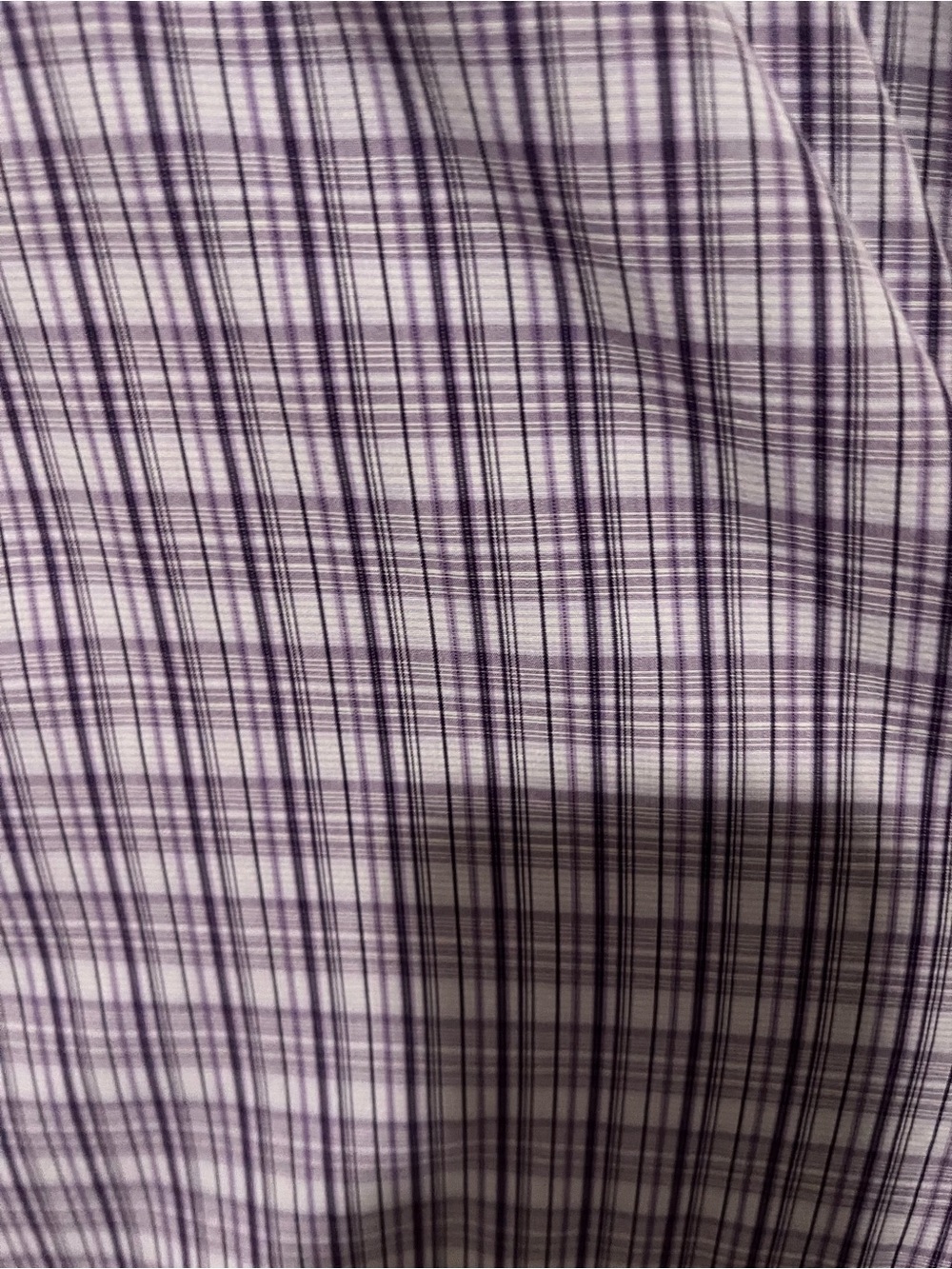 HUGO Purple and White Plaid Dress Shirt - Picture 2 of 7